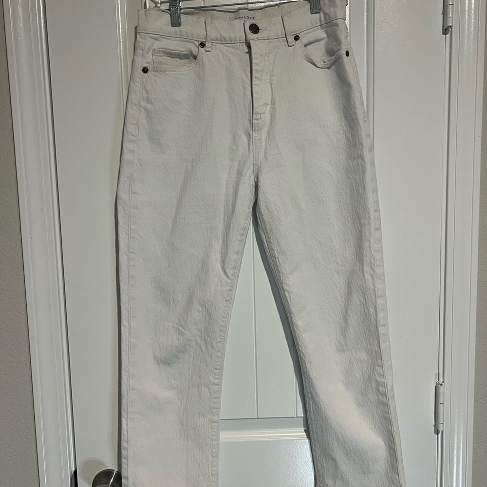 LOFT White Straight Leg Women's Jeans